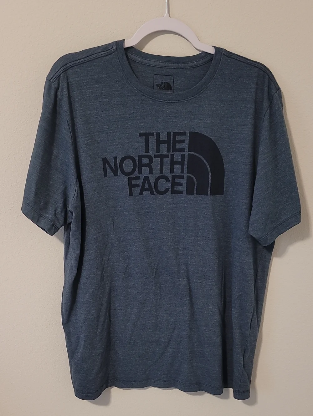 The North Face Men's Heather Navy Short Sleeve Logo T-Shirt